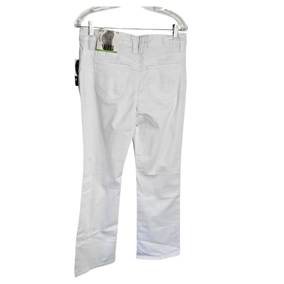 NWT Royalty for Me WWB mid rise boot cut white jeans size 10 - Picture 2 of 8